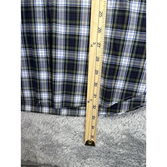 Polo Ralph Lauren Blake Mens Long Sleeve Button Shirt Large L Blue Green Plaid - Picture 6 of 8